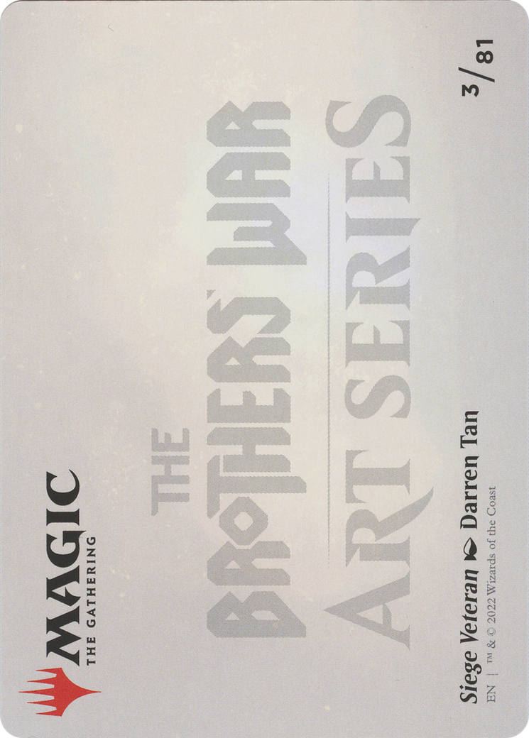 Siege Veteran // Siege Veteran (ABRO-003) - The Brothers' War Art Series (Borderless) - Premium MTG Single from Wizards of the Coast - Just $0! Shop now at Game Crave Tournament Store