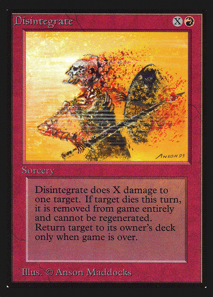 Disintegrate (CEI-141) - Intl. Collectors' Edition - Premium MTG Single from Wizards of the Coast - Just $0.47! Shop now at Game Crave Tournament Store