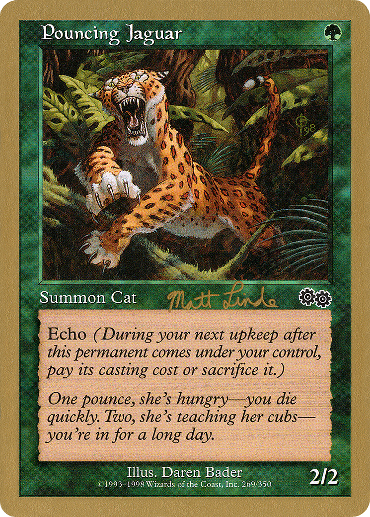 Pouncing Jaguar (WC99-ML269) - World Championship Decks 1999 - Premium MTG Single from Wizards of the Coast - Just $0.12! Shop now at Game Crave Tournament Store