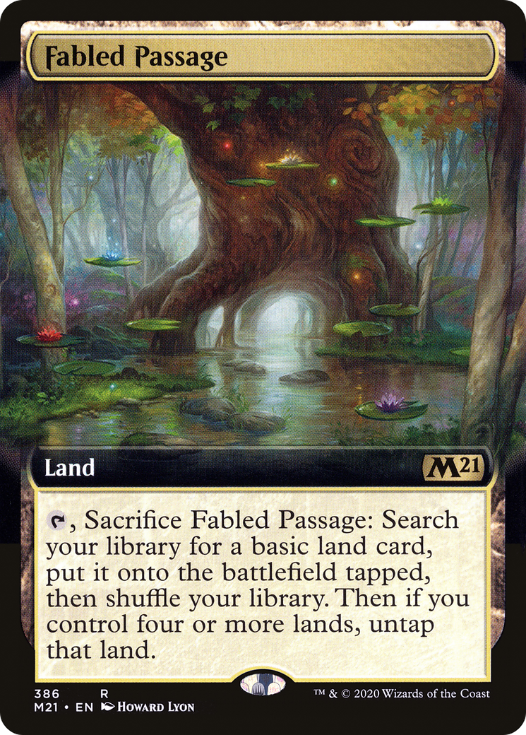 Fabled Passage (M21-386) - Core Set 2021: (Extended Art) Foil - Premium MTG Single from Wizards of the Coast - Just $1.92! Shop now at Game Crave Tournament Store