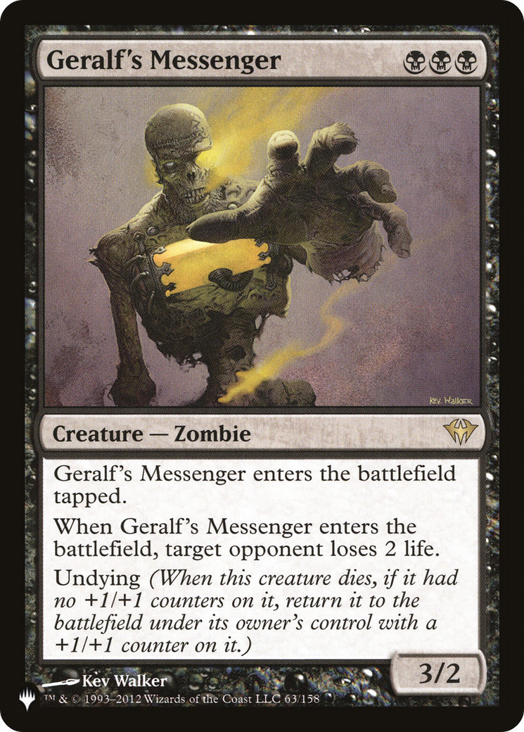 Geralf's Messenger (PLIST-599) - The List - Premium MTG Single from Wizards of the Coast - Just $3.95! Shop now at Game Crave Tournament Store