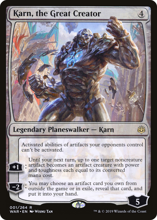 Karn, the Great Creator (WAR-001) - War of the Spark - Premium MTG Single from Wizards of the Coast - Just $3.54! Shop now at Game Crave Tournament Store