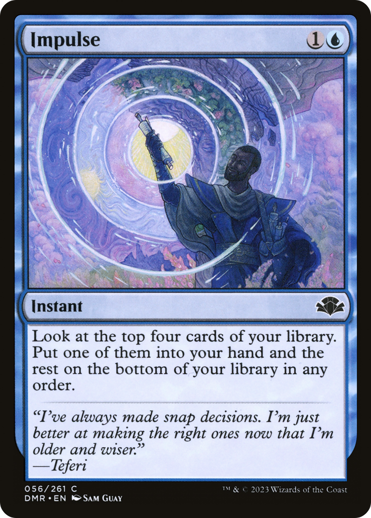 Impulse (DMR-056) - Dominaria Remastered - Premium MTG Single from Wizards of the Coast - Just $0.25! Shop now at Game Crave Tournament Store