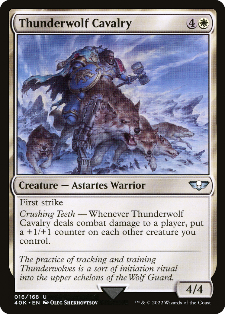 Thunderwolf Cavalry (40K-016) - Warhammer 40,000 Commander - Premium MTG Single from Wizards of the Coast - Just $0.25! Shop now at Game Crave Tournament Store