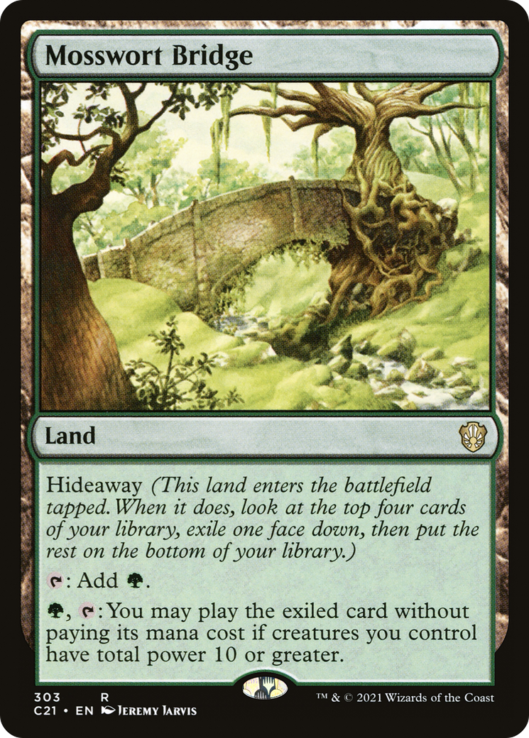 Mosswort Bridge (C21-303) - Commander 2021 - Premium MTG Single from Wizards of the Coast - Just $0.25! Shop now at Game Crave Tournament Store