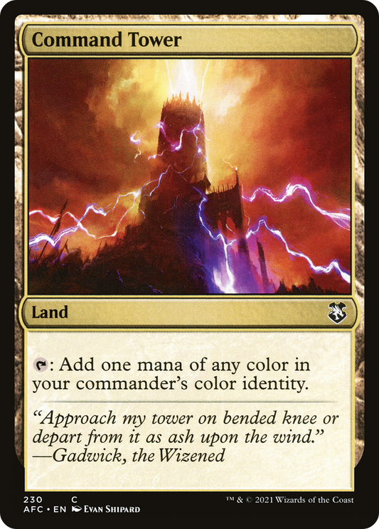 Command Tower (AFC-230) - Forgotten Realms Commander - Premium MTG Single from Wizards of the Coast - Just $0.25! Shop now at Game Crave Tournament Store