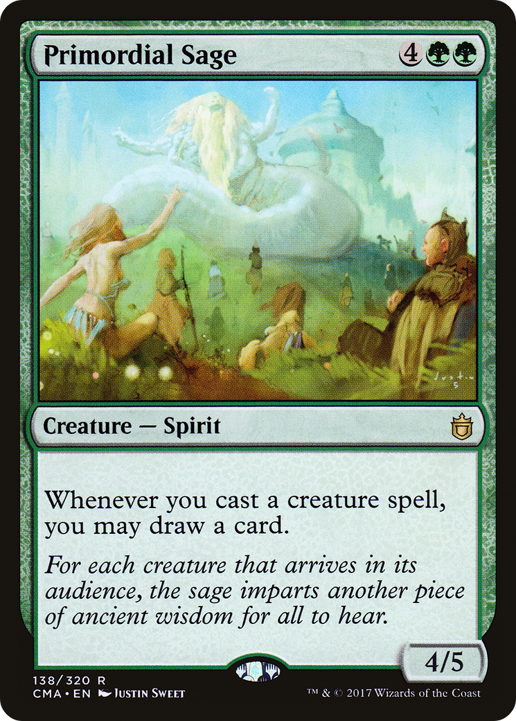 Primordial Sage (CMA-138) - Commander Anthology - Premium MTG Single from Wizards of the Coast - Just $0.49! Shop now at Game Crave Tournament Store