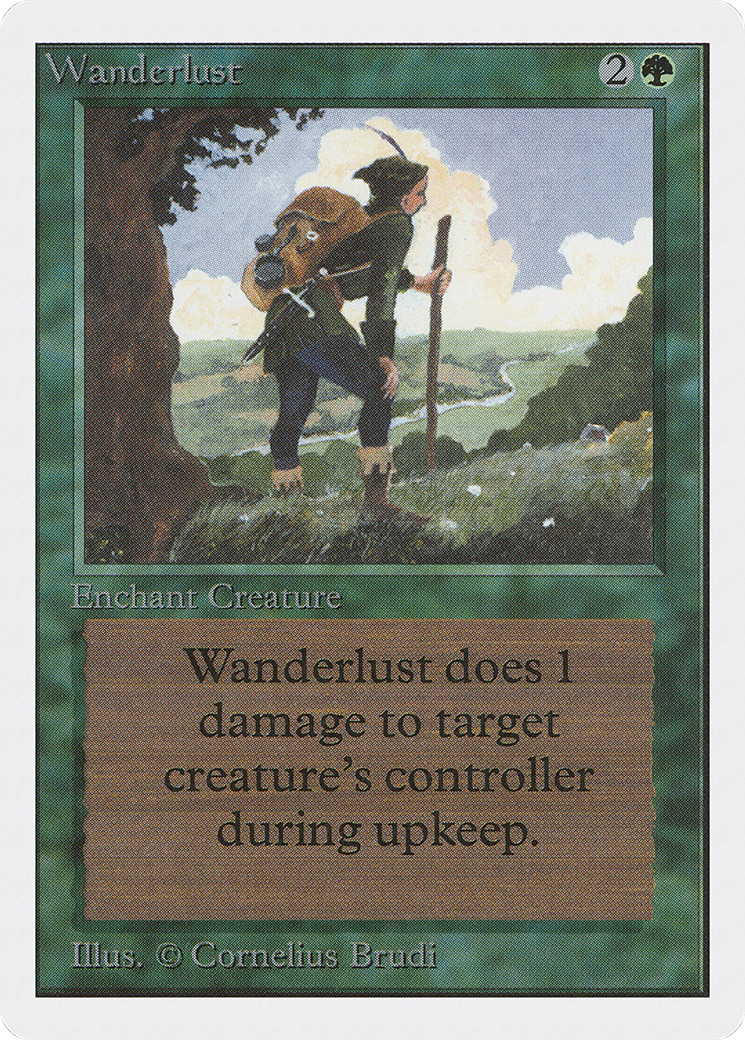 Wanderlust (2ED-227) - Unlimited Edition - Premium MTG Single from Wizards of the Coast - Just $0.36! Shop now at Game Crave Tournament Store