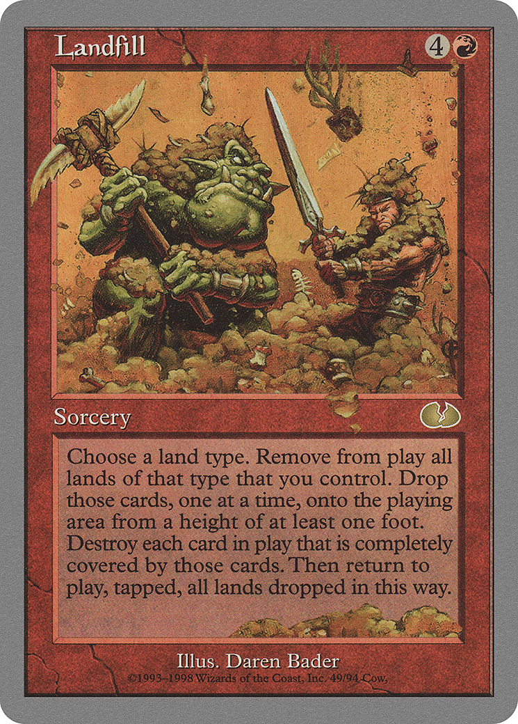 Landfill (UGL-049) - Unglued - Premium MTG Single from Wizards of the Coast - Just $0.11! Shop now at Game Crave Tournament Store