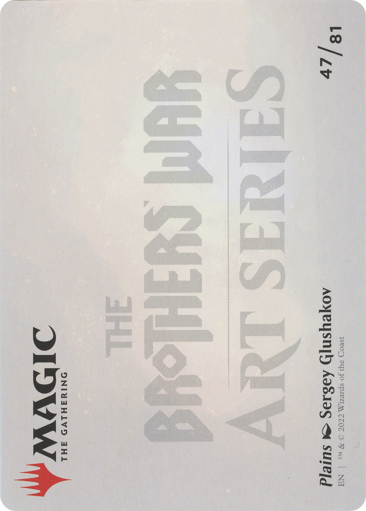 Plains // Plains (ABRO-047) - The Brothers' War Art Series (Borderless) Foil - Premium MTG Single from Wizards of the Coast - Just $0! Shop now at Game Crave Tournament Store