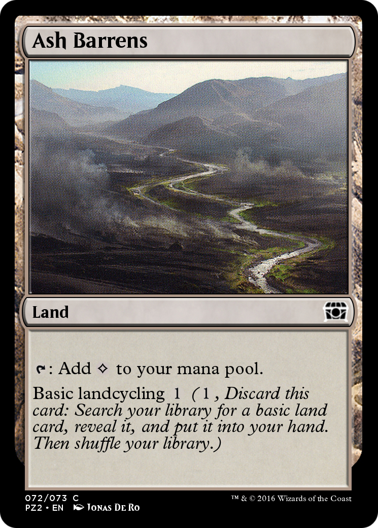 Ash Barrens (PZ2-072) - Treasure Chest - Premium MTG Single from Wizards of the Coast - Just $0! Shop now at Game Crave Tournament Store