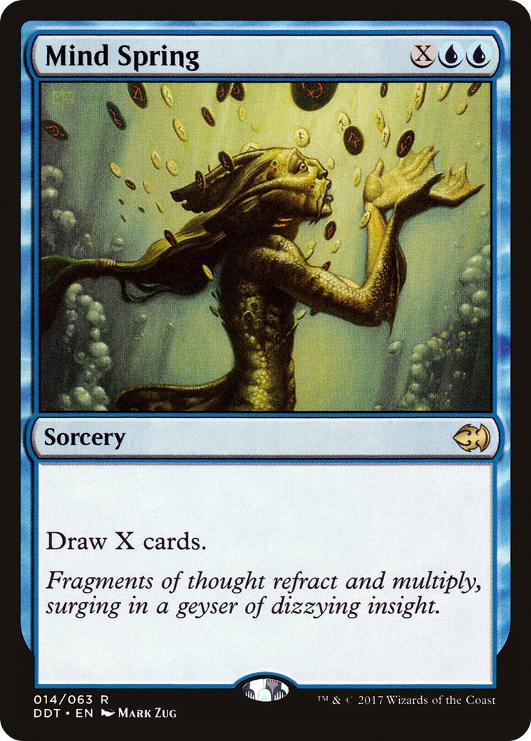 Mind Spring (DDT-014) - Duel Decks: Merfolk vs. Goblins - Premium MTG Single from Wizards of the Coast - Just $0.08! Shop now at Game Crave Tournament Store