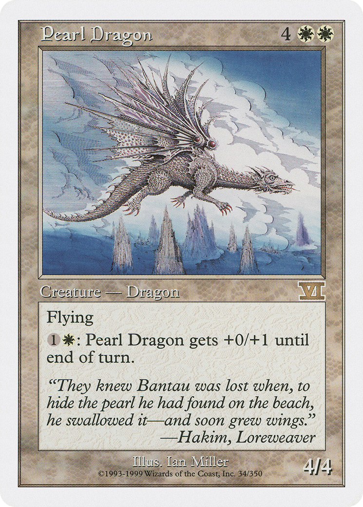 Pearl Dragon (6ED-034) - Classic Sixth Edition - Premium MTG Single from Wizards of the Coast - Just $0.08! Shop now at Game Crave Tournament Store