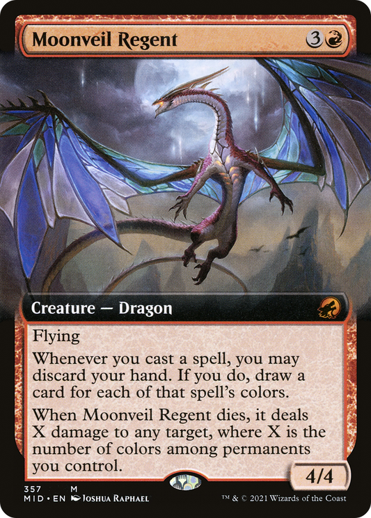 Moonveil Regent (MID-357) - Innistrad: Midnight Hunt: (Extended Art) - Premium MTG Single from Wizards of the Coast - Just $0.18! Shop now at Game Crave Tournament Store