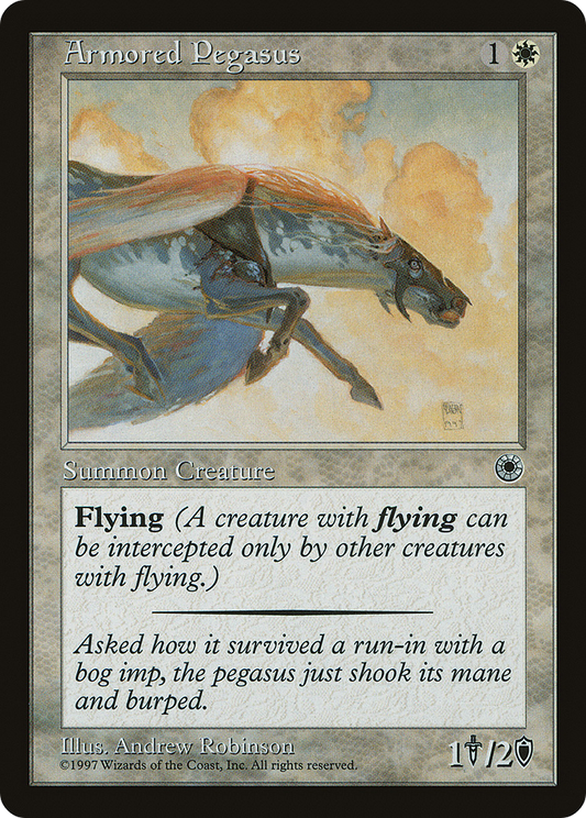 Armored Pegasus (POR-06D) - Portal - Premium MTG Single from Wizards of the Coast - Just $0.39! Shop now at Game Crave Tournament Store
