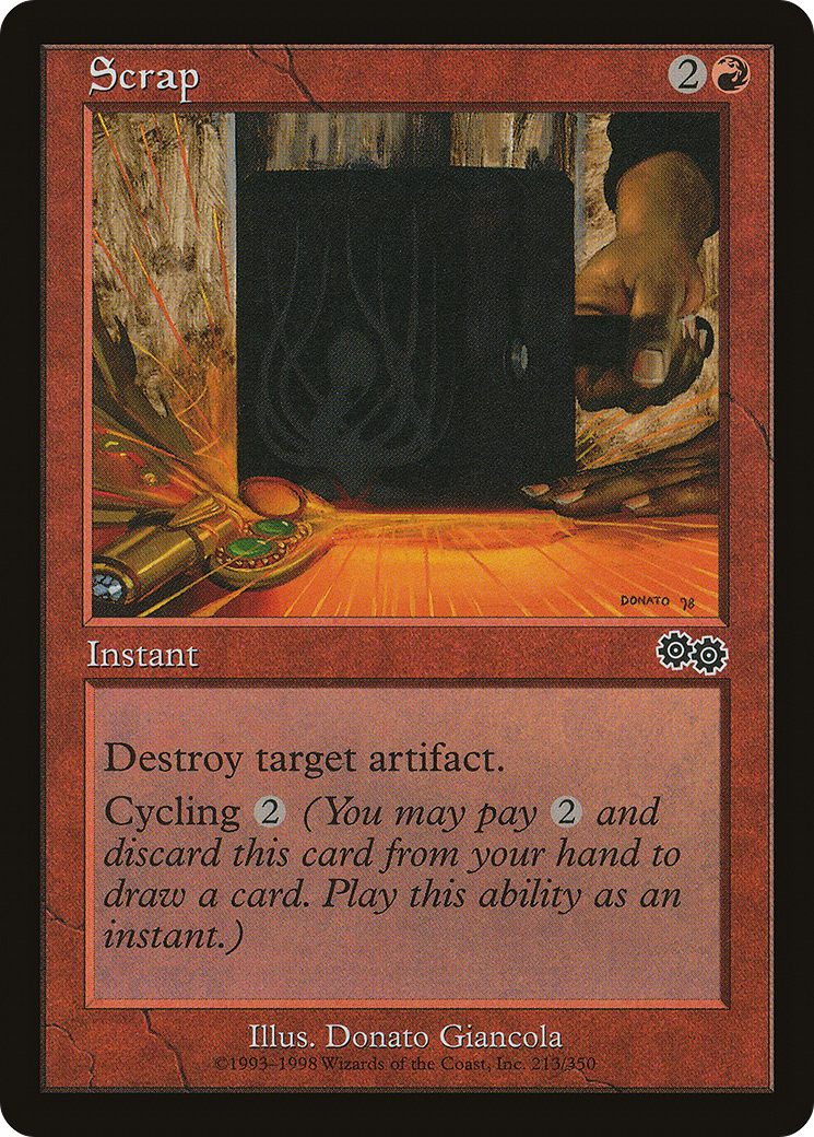 Scrap (USG-213) - Urza's Saga - Premium MTG Single from Wizards of the Coast - Just $0.08! Shop now at Game Crave Tournament Store