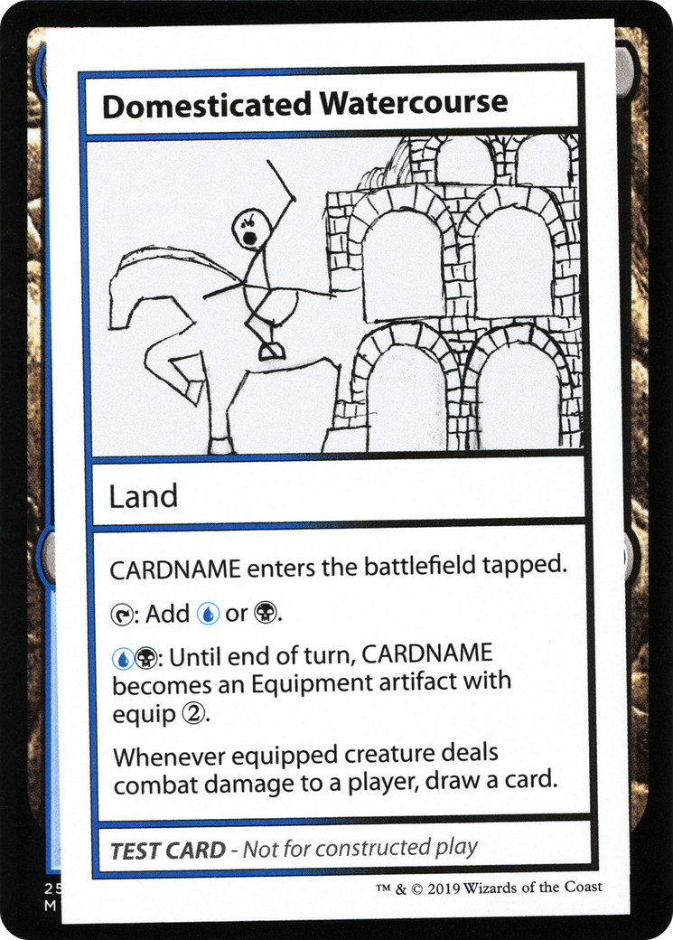 Domesticated Watercourse (CMB2-114) - Mystery Booster Playtest Cards 2021 - Premium MTG Single from Wizards of the Coast - Just $0.26! Shop now at Game Crave Tournament Store