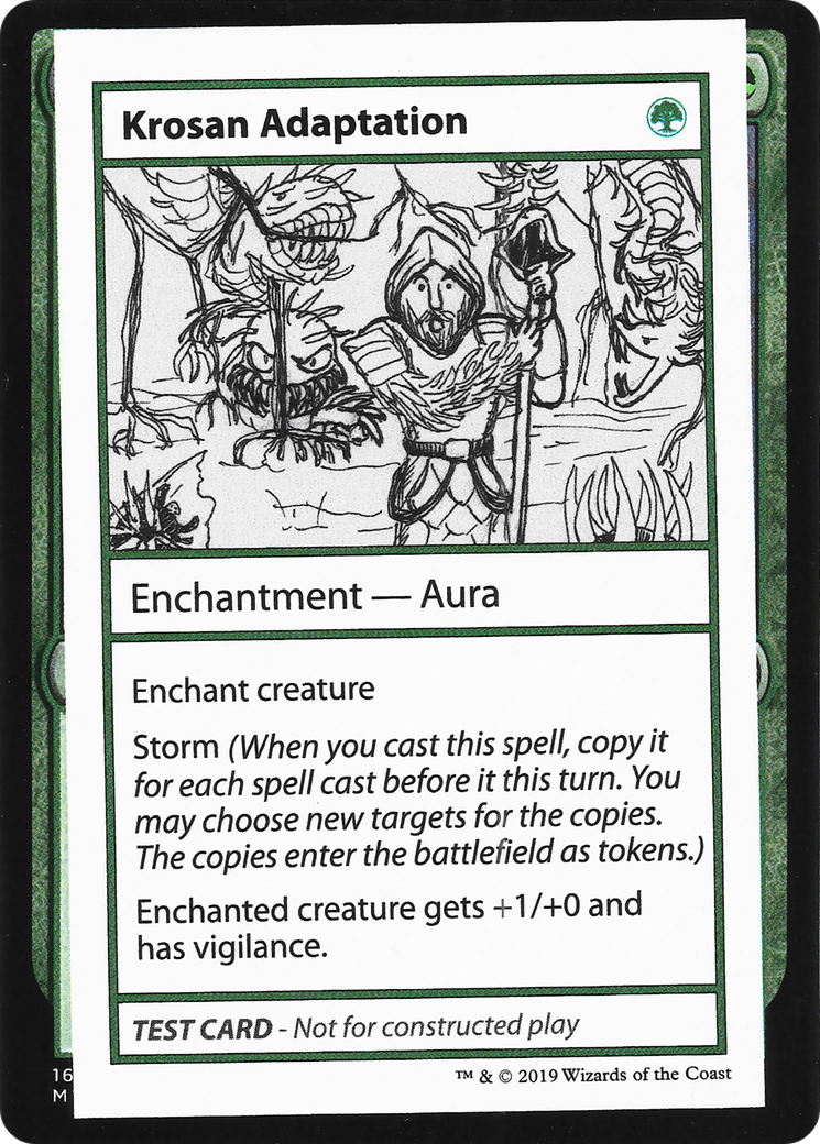 Krosan Adaptation (CMB2-080) - Mystery Booster Playtest Cards 2021 - Premium MTG Single from Wizards of the Coast - Just $0.08! Shop now at Game Crave Tournament Store