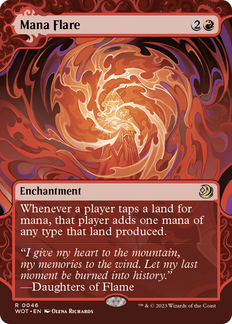 Mana Flare (WOT-046) - Wilds of Eldraine: Enchanting Tales: (Showcase) (Borderless) - Premium MTG Single from Wizards of the Coast - Just $0.09! Shop now at Game Crave Tournament Store