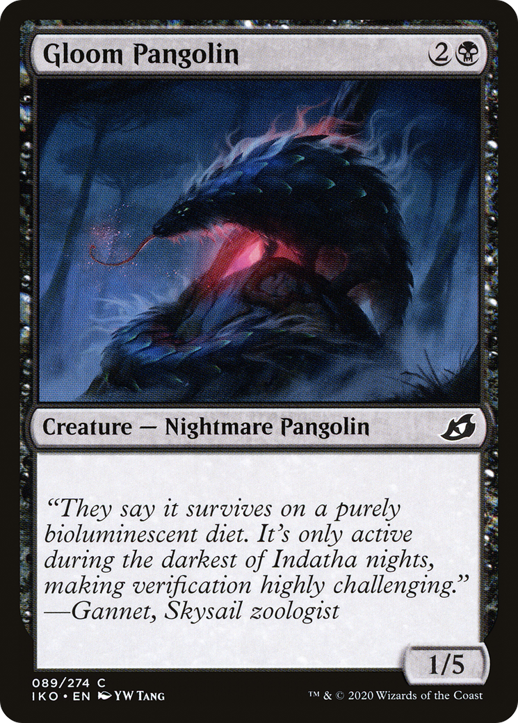 Gloom Pangolin (IKO-089) - Ikoria: Lair of Behemoths - Premium MTG Single from Wizards of the Coast - Just $0.08! Shop now at Game Crave Tournament Store