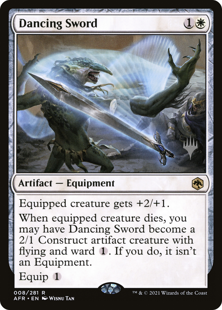 Dancing Sword (PAFR-08P) - Adventures in the Forgotten Realms Promos - Premium MTG Single from Wizards of the Coast - Just $0.08! Shop now at Game Crave Tournament Store