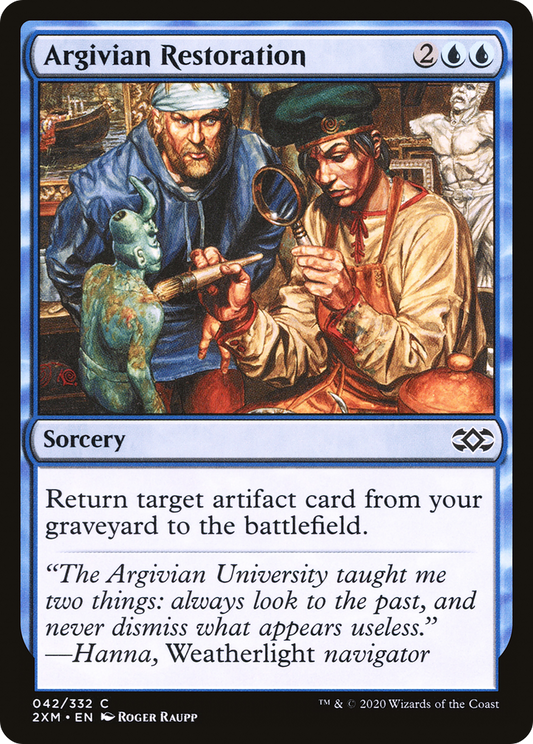 Argivian Restoration (2XM-042) - Double Masters Foil - Premium MTG Single from Wizards of the Coast - Just $0.08! Shop now at Game Crave Tournament Store