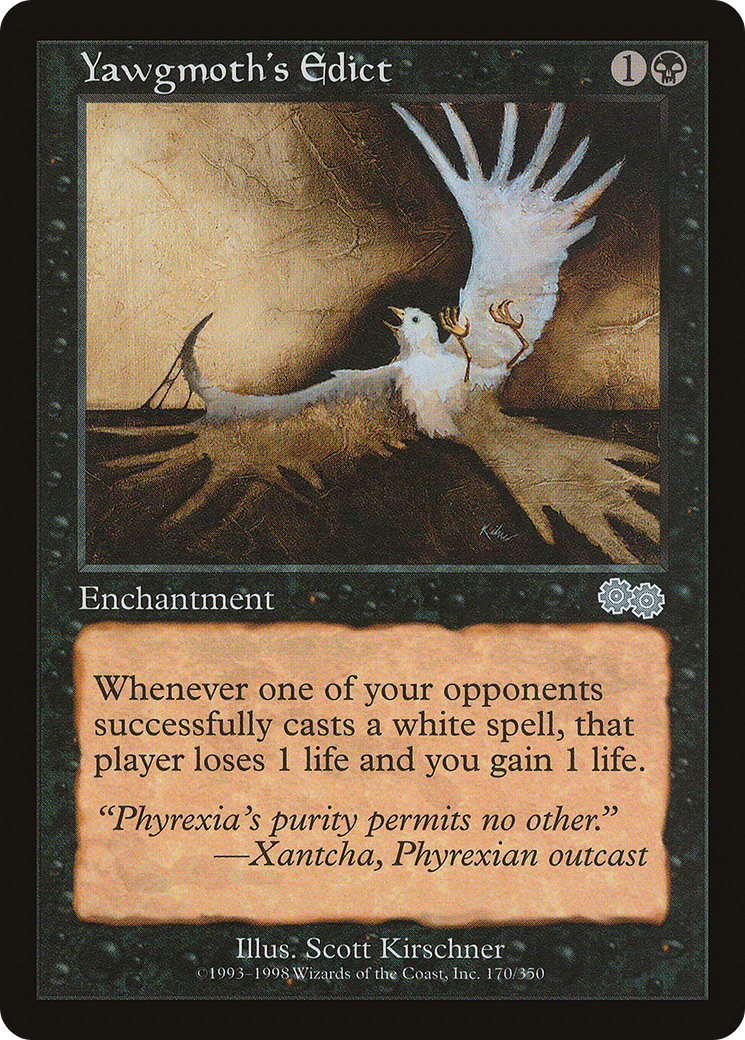 Yawgmoth's Edict (USG-170) - Urza's Saga - Premium MTG Single from Wizards of the Coast - Just $0.08! Shop now at Game Crave Tournament Store