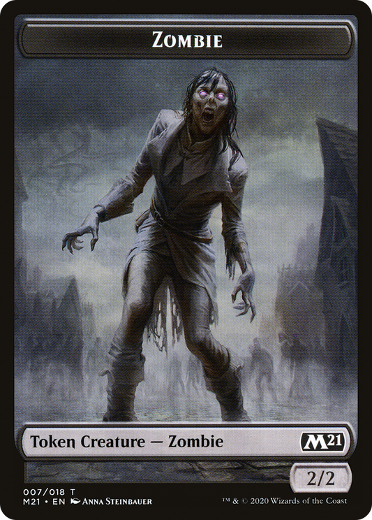 Zombie (TM21-007) - Core Set 2021 Tokens - Premium MTG Single from Wizards of the Coast - Just $0! Shop now at Game Crave Tournament Store