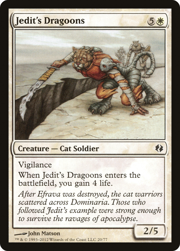 Jedit's Dragoons (DDI-020) - Duel Decks: Venser vs. Koth - Premium MTG Single from Wizards of the Coast - Just $0.08! Shop now at Game Crave Tournament Store