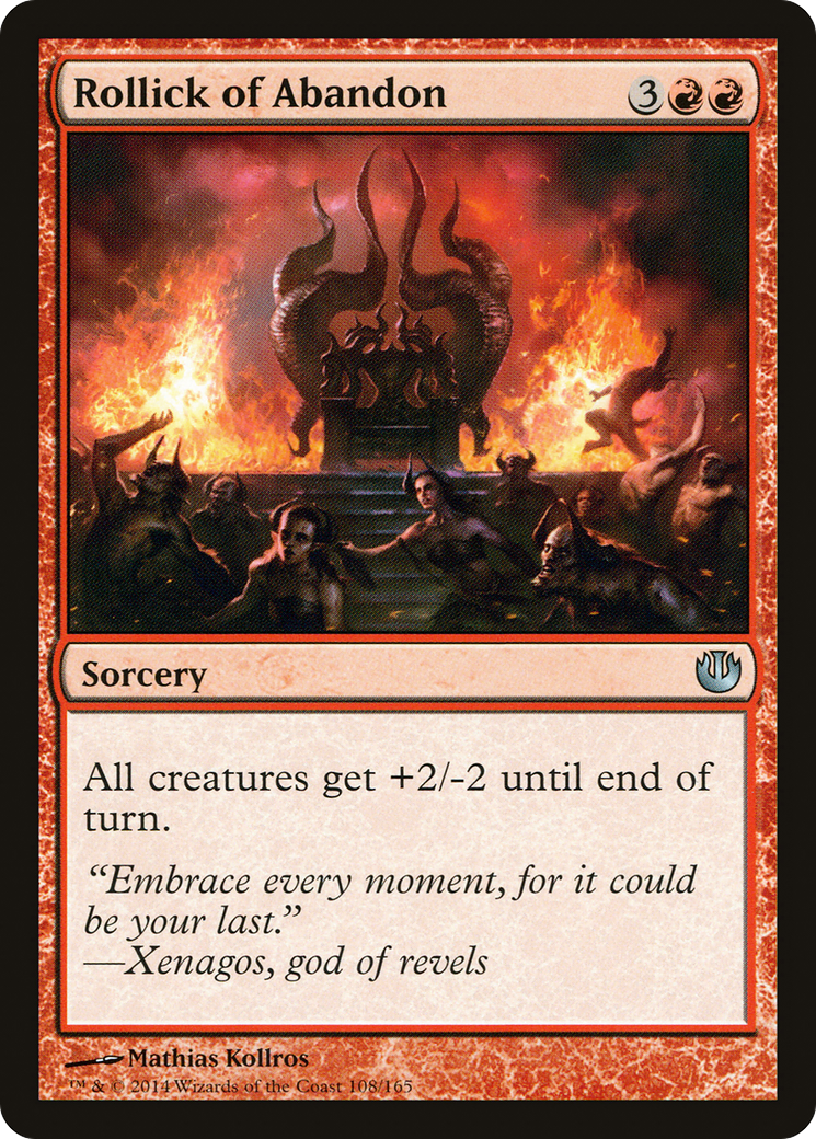 Rollick of Abandon (JOU-108) - Journey into Nyx - Premium MTG Single from Wizards of the Coast - Just $0.25! Shop now at Game Crave Tournament Store