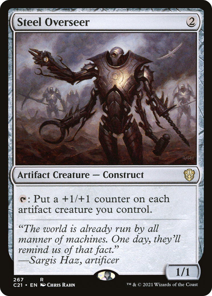 Steel Overseer (C21-267) - Commander 2021 - Premium MTG Single from Wizards of the Coast - Just $0.15! Shop now at Game Crave Tournament Store