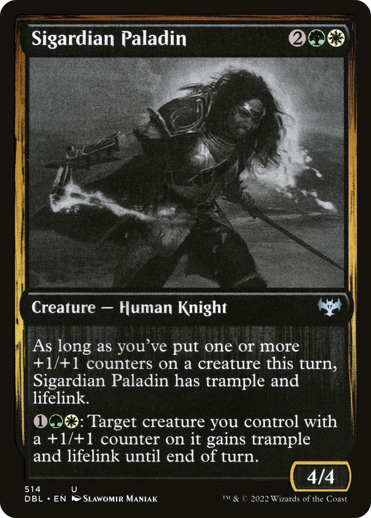 Sigardian Paladin (DBL-514) - Innistrad: Double Feature Foil - Premium MTG Single from Wizards of the Coast - Just $0.09! Shop now at Game Crave Tournament Store