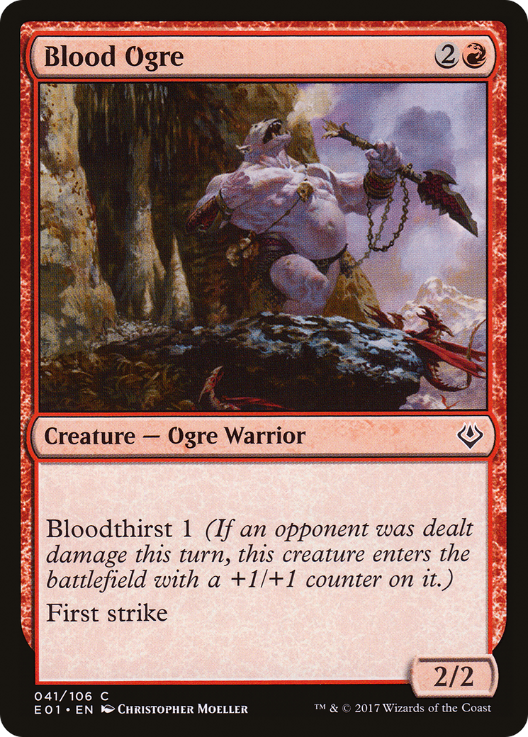 Blood Ogre (E01-041) - Archenemy: Nicol Bolas - Premium MTG Single from Wizards of the Coast - Just $0.08! Shop now at Game Crave Tournament Store