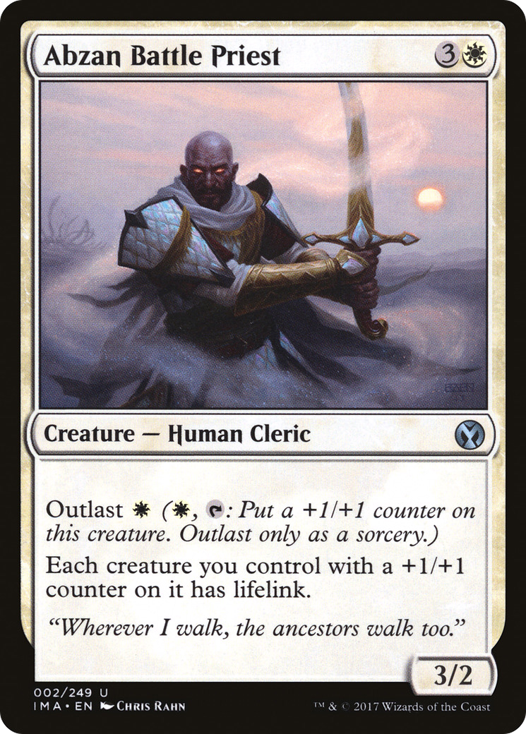 Abzan Battle Priest (IMA-002) - Iconic Masters - Premium MTG Single from Wizards of the Coast - Just $0.08! Shop now at Game Crave Tournament Store