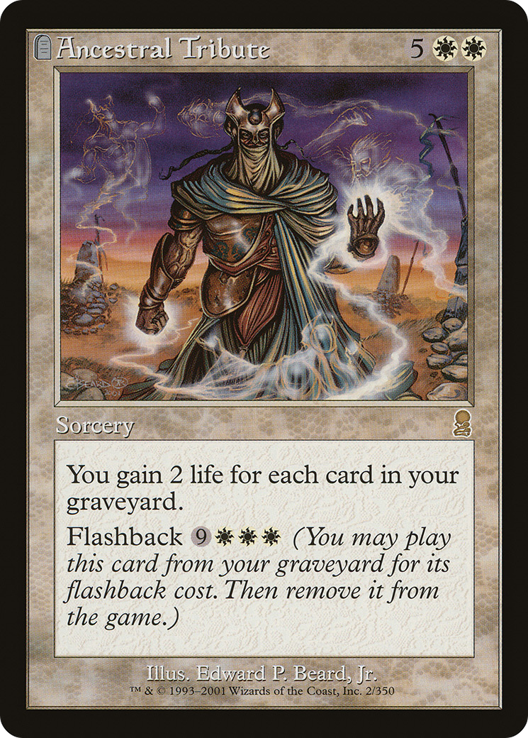 Ancestral Tribute (ODY-002) - Odyssey: (tombstone) - Premium MTG Single from Wizards of the Coast - Just $0.08! Shop now at Game Crave Tournament Store