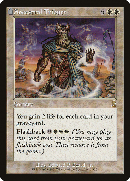 Ancestral Tribute (ODY-002) - Odyssey: (tombstone) Foil - Premium MTG Single from Wizards of the Coast - Just $1.42! Shop now at Game Crave Tournament Store