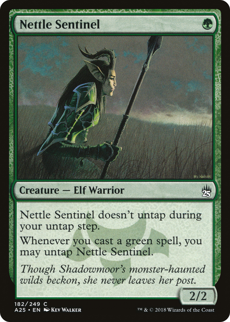 Nettle Sentinel (A25-182) - Masters 25 - Premium MTG Single from Wizards of the Coast - Just $0.25! Shop now at Game Crave Tournament Store