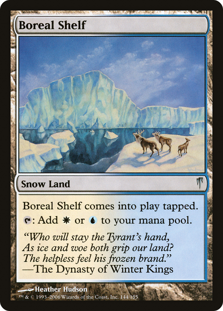 Boreal Shelf (CSP-144) - Coldsnap Foil - Premium MTG Single from Wizards of the Coast - Just $2.35! Shop now at Game Crave Tournament Store