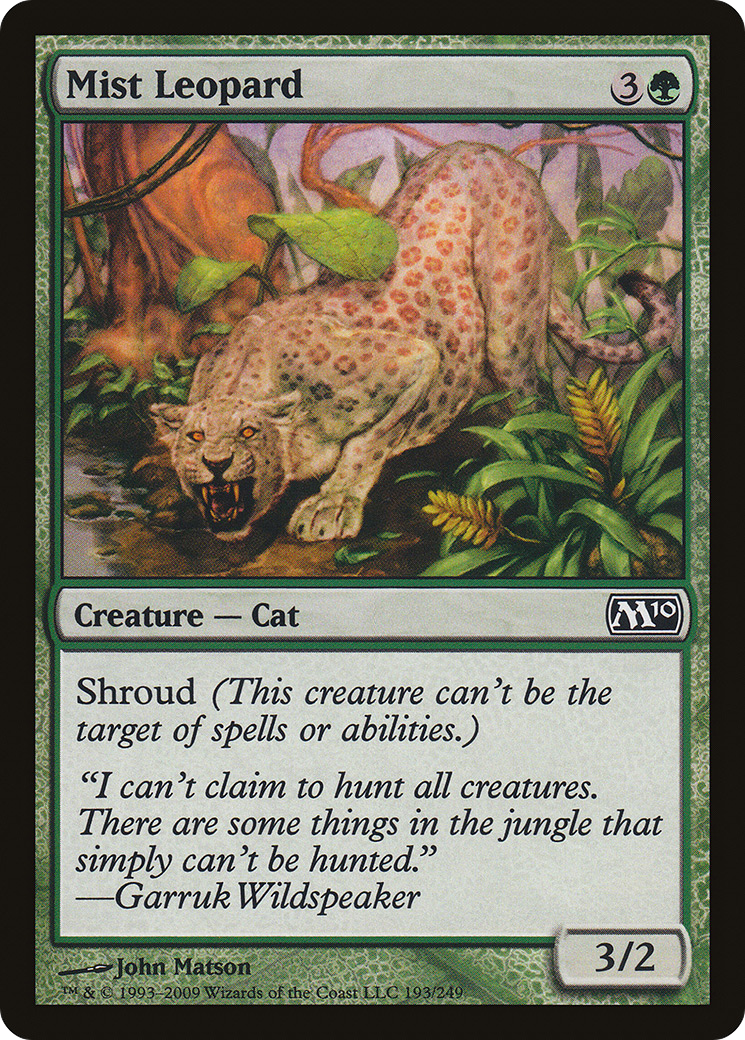 Mist Leopard (M10-193) - Magic 2010 - Premium MTG Single from Wizards of the Coast - Just $0.08! Shop now at Game Crave Tournament Store