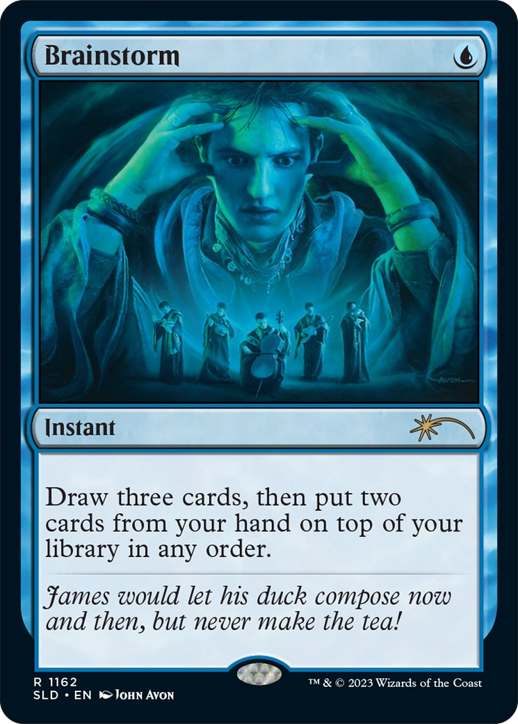 Brainstorm (SLD-1162) - Secret Lair Drop Foil - Premium MTG Single from Wizards of the Coast - Just $0.54! Shop now at Game Crave Tournament Store