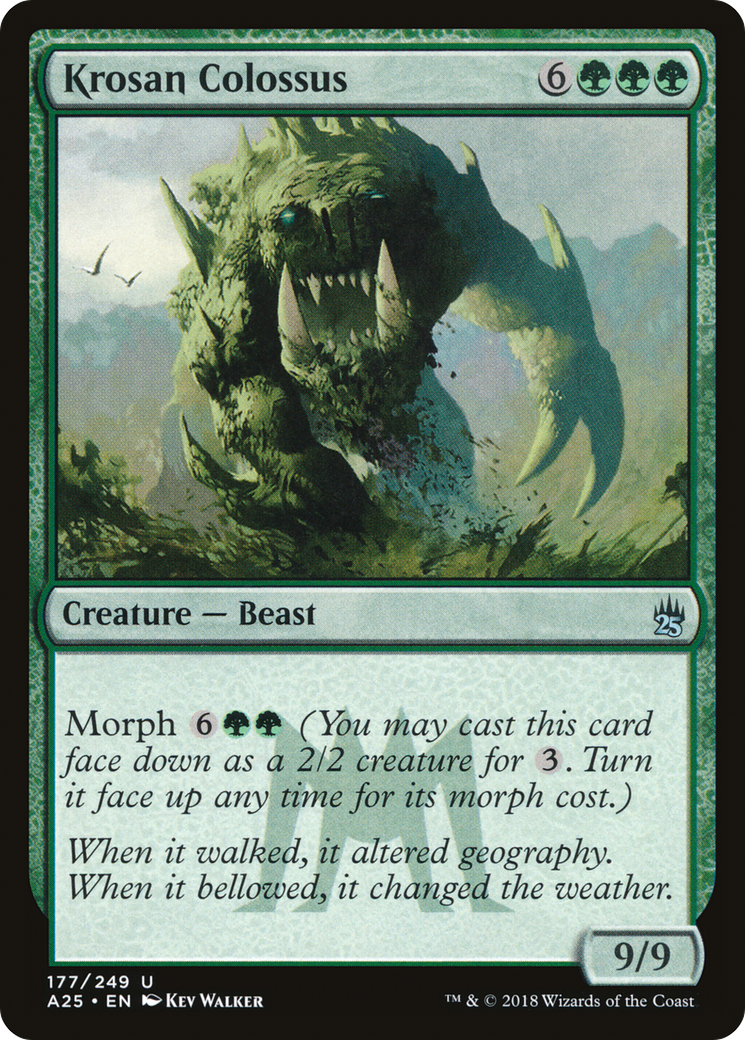 Krosan Colossus (A25-177) - Masters 25 Foil - Premium MTG Single from Wizards of the Coast - Just $0.08! Shop now at Game Crave Tournament Store