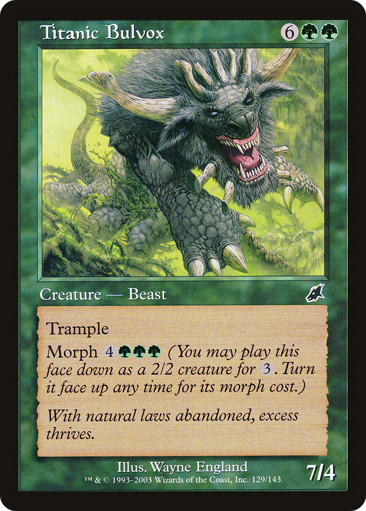 Titanic Bulvox (SCG-129) - Scourge - Premium MTG Single from Wizards of the Coast - Just $0.08! Shop now at Game Crave Tournament Store