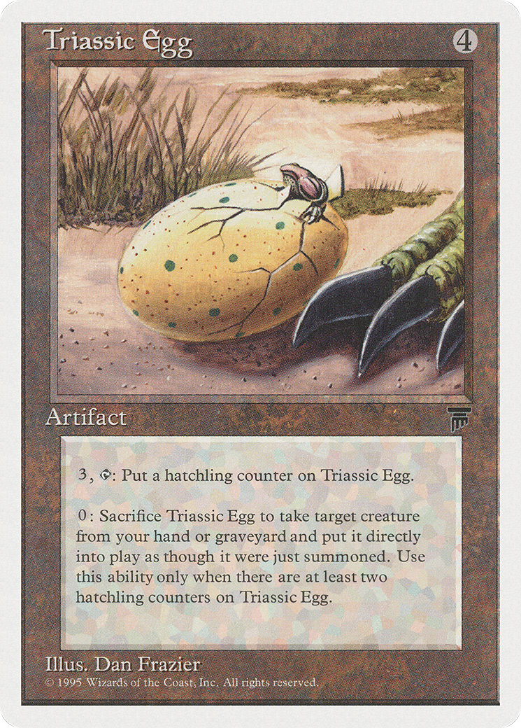 Triassic Egg (CHR-110) - Chronicles - Premium MTG Single from Wizards of the Coast - Just $0.08! Shop now at Game Crave Tournament Store