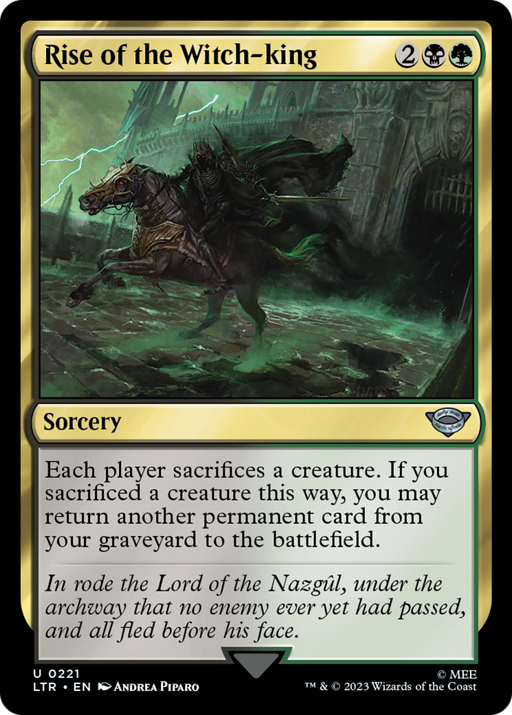 Rise of the Witch-king (LTR-221) - The Lord of the Rings: Tales of Middle-earth Foil - Premium MTG Single from Wizards of the Coast - Just $0.10! Shop now at Game Crave Tournament Store