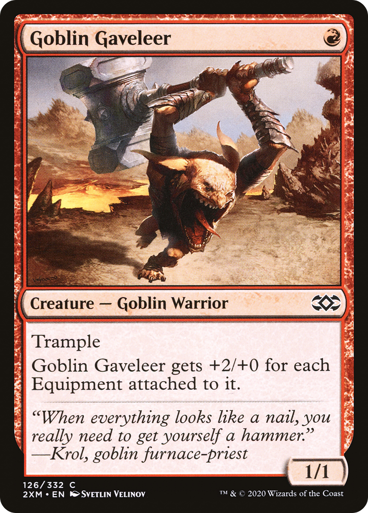 Goblin Gaveleer (2XM-126) - Double Masters - Premium MTG Single from Wizards of the Coast - Just $0.08! Shop now at Game Crave Tournament Store