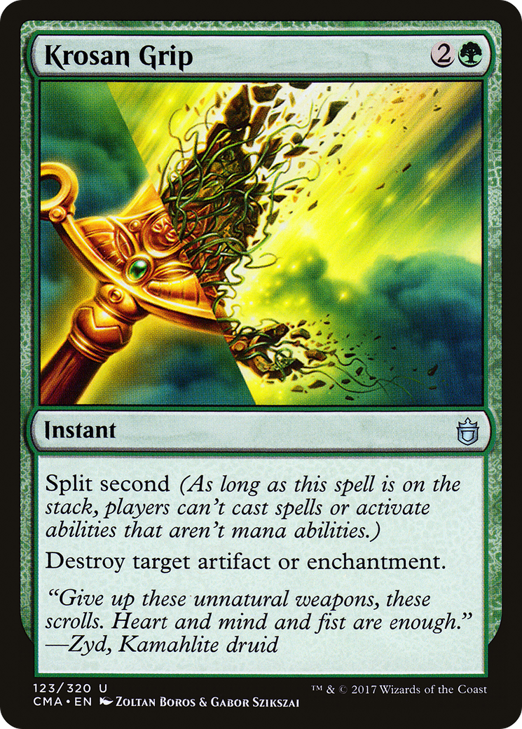 Krosan Grip (CMA-123) - Commander Anthology - Premium MTG Single from Wizards of the Coast - Just $0.17! Shop now at Game Crave Tournament Store