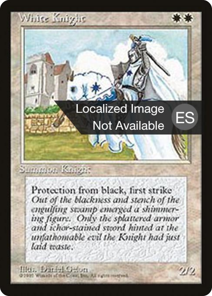 White Knight (4BB-056) - Fourth Edition Foreign Black Border - Premium MTG Single from Wizards of the Coast - Just $1.44! Shop now at Game Crave Tournament Store