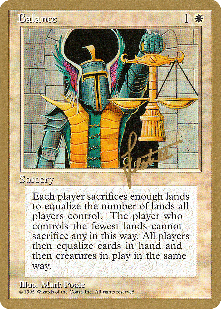 Balance (PTC-BL6) - Pro Tour Collector Set - Premium MTG Single from Wizards of the Coast - Just $0.48! Shop now at Game Crave Tournament Store