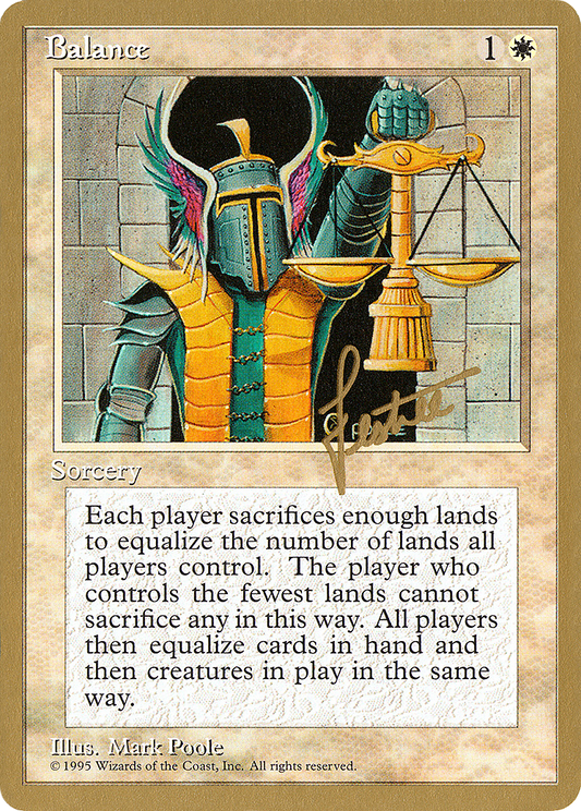Balance (PTC-BL6) - Pro Tour Collector Set - Premium MTG Single from Wizards of the Coast - Just $0.48! Shop now at Game Crave Tournament Store