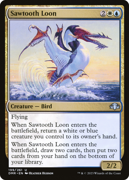 Sawtooth Loon (DMR-199) - Dominaria Remastered - Premium MTG Single from Wizards of the Coast - Just $0.08! Shop now at Game Crave Tournament Store